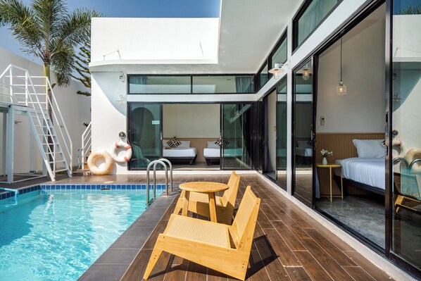 Superior House, 3 Bedrooms, Balcony, Pool View | Balcony view