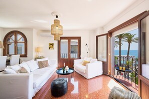 Superior Apartment, 2 Bedrooms, Sea View | Living area - Solaga - Balcon de Europa (Nerja)