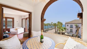 Superior-Apartment, 2 Schlafzimmer, Meerblick | Balkon