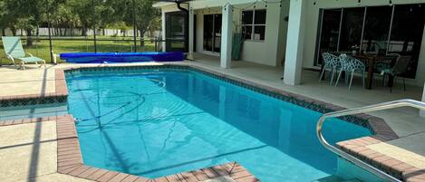 Indoor pool, a heated pool