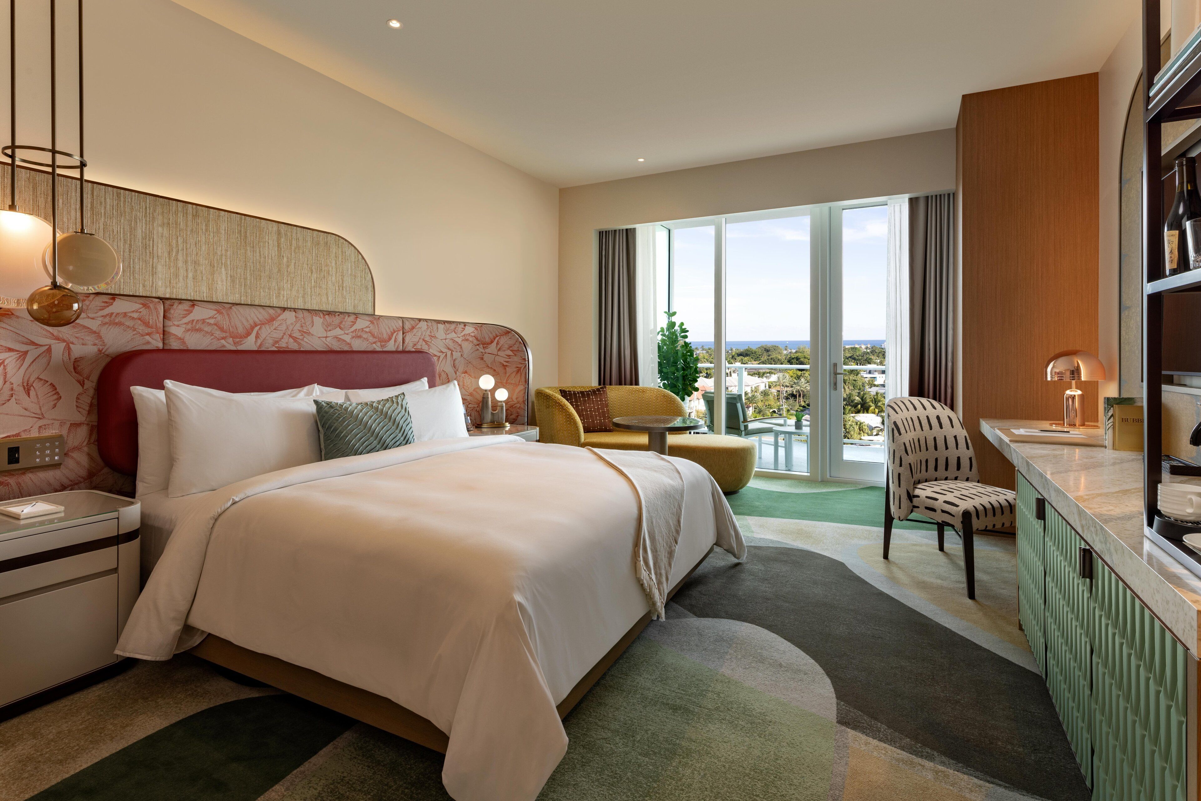 Frette Italian sheets, premium bedding, in-room safe