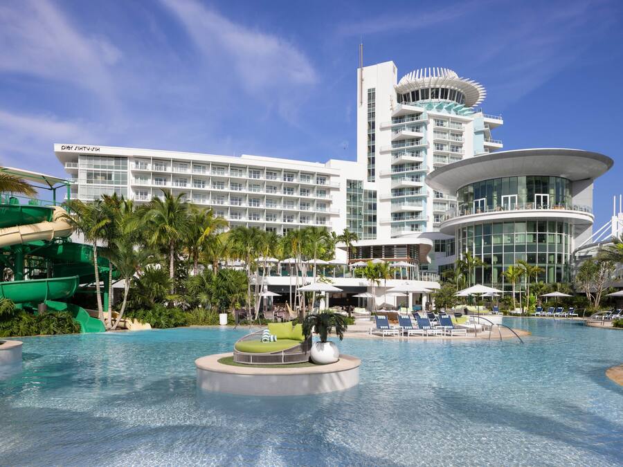 3 outdoor pools, open 7:00 AM to 7:00 PM, cabanas (surcharge)