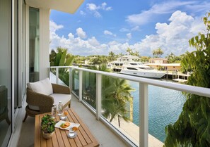 Uitzicht vanaf balkon