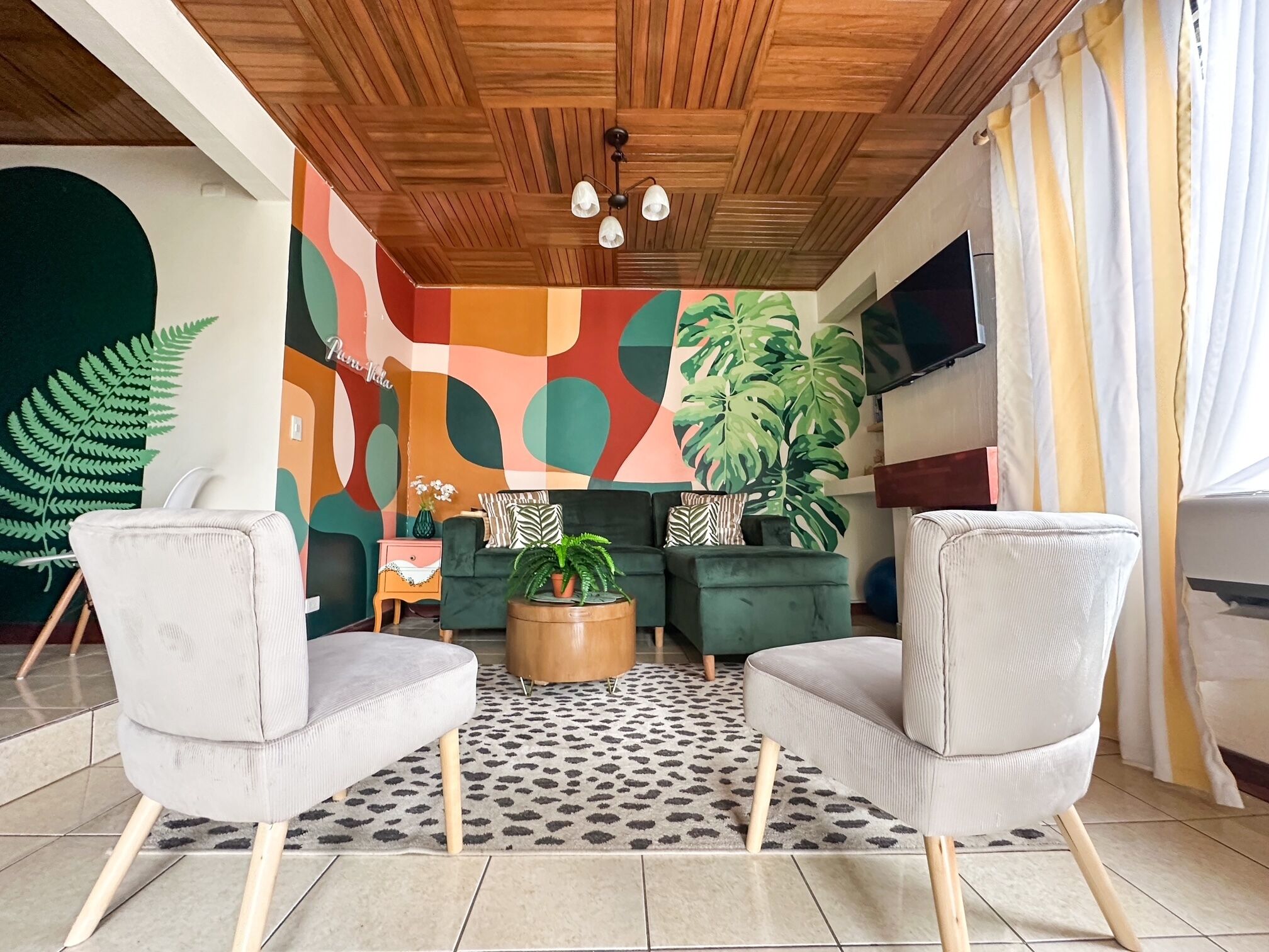 TV connectée, cheminée