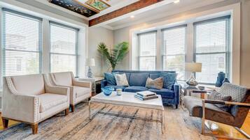 Smart TV, books, music library, printers