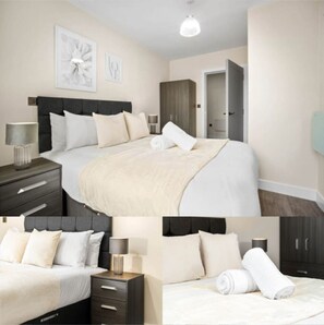 2 bedrooms, iron/ironing board, WiFi, bed sheets