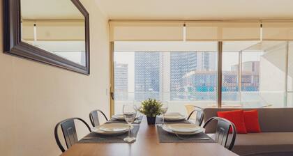 Charming 2-bedroom apartment with AC, WiFi in Parque Arauco