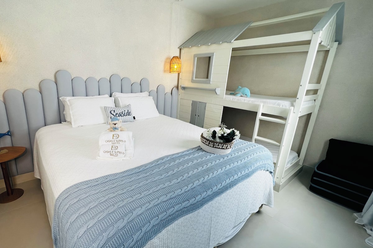 Classic-værelse til 4 personer | 1 soveværelse, premium-sengetøj, senge med madrasser af memory foam