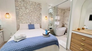 Romantic Double Room | Premium bedding, memory foam beds, individually decorated - D Blue Búzios Hotel Boutique (Búzios)