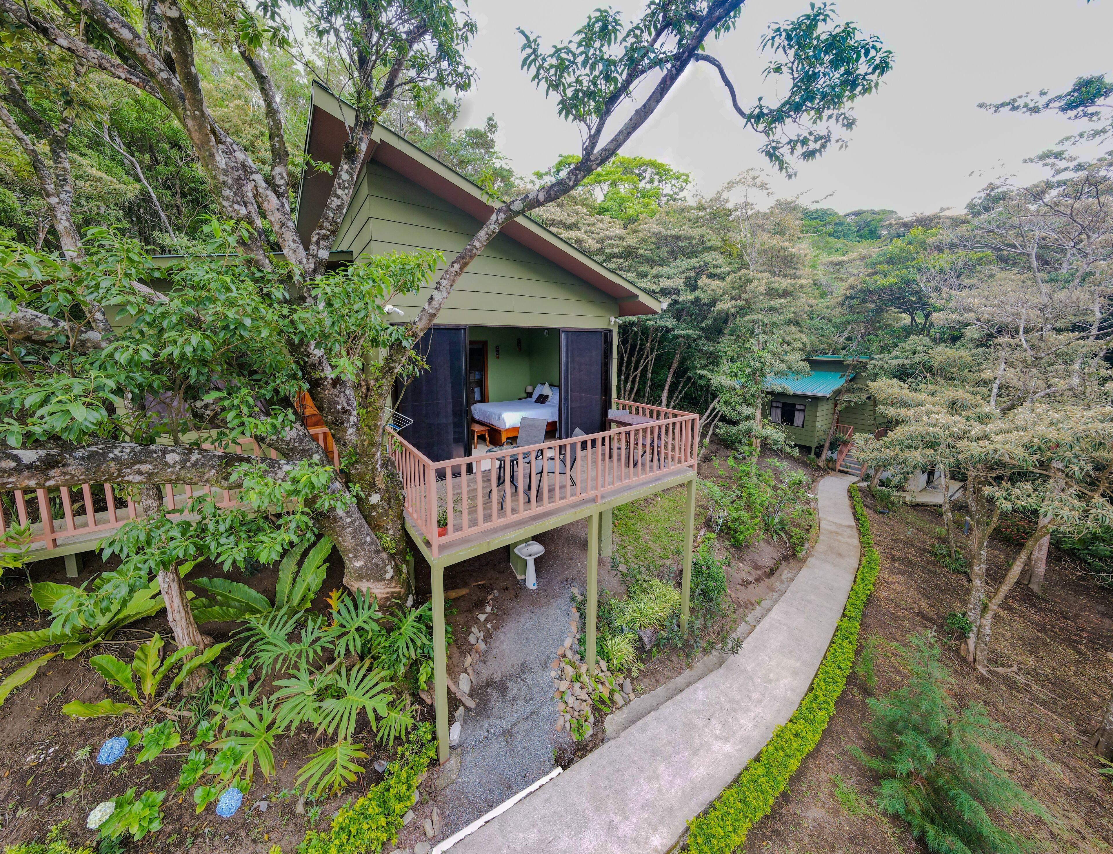 Cabana familiar, balcó, vistes al jardí | Balcó
