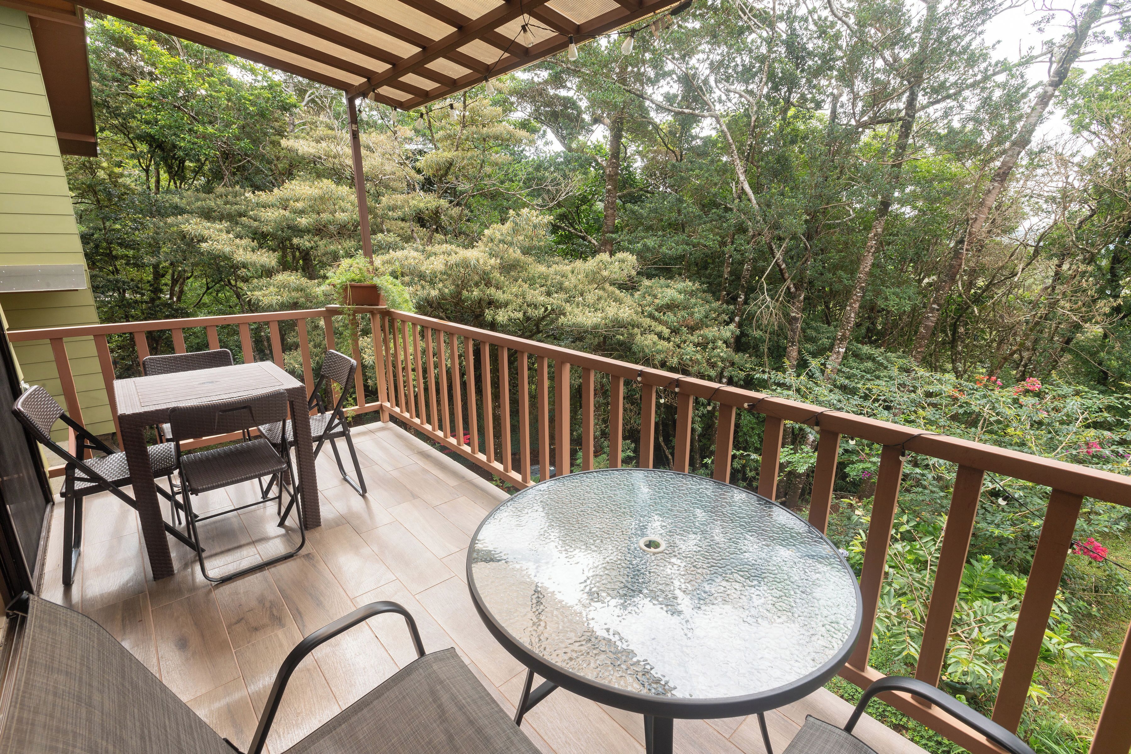 Family Cabin, Balcony, Garden View | Terrace/patio