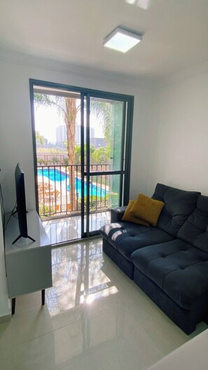 Smart TV, foosball - Apartamento Lindo, Confortável e com Piscina em São Paulo (Usina Piratininga São Paulo)