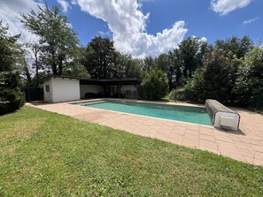 A heated pool