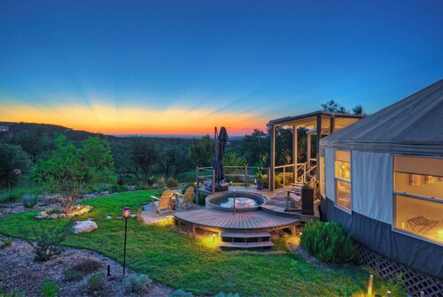 Romantic Ritz of Yurts with Private Hot Tub