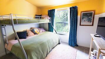 3 habitaciones, escritorio, wifi y ropa de cama