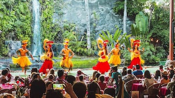 Outdoor banquet area