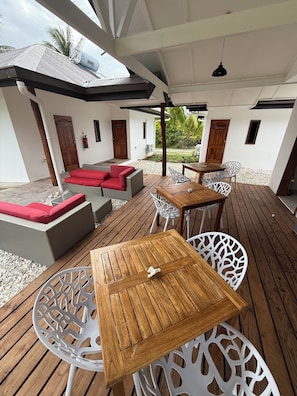 Kontinental frukost varje dag (XPF 2500 per person)