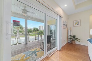 Blick von der Unterkunft