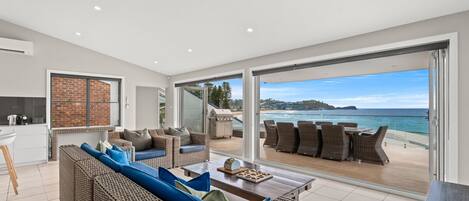 TV, DVD player, stereo