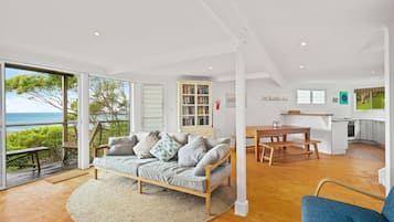 TV, DVD player, books