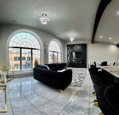 Interior. Penthouse suite in heart of little Italy