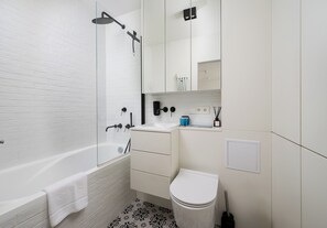 Free toiletries, hair dryer, towels