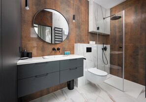 Regadera, amenidades de baño gratuitas, secadora de cabello, toallas 