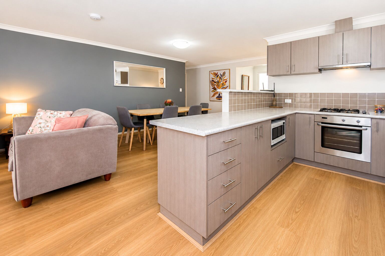 Comfort House, Multiple Beds, Non Smoking | Private kitchen | Full-sized fridge, microwave, oven, stovetop