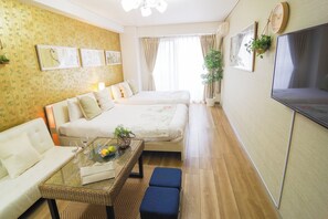 1 bedroom, desk, free WiFi, bed sheets