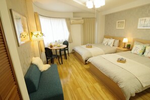 1 bedroom, desk, free WiFi, bed sheets