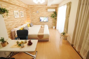 1 chambre, bureau, Wi-Fi gratuit, draps fournis