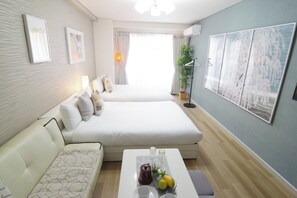 1 多间卧室、办公桌、免费 WiFi、床单