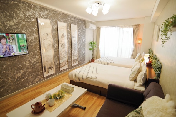 1 chambre, bureau, Wi-Fi gratuit, draps fournis