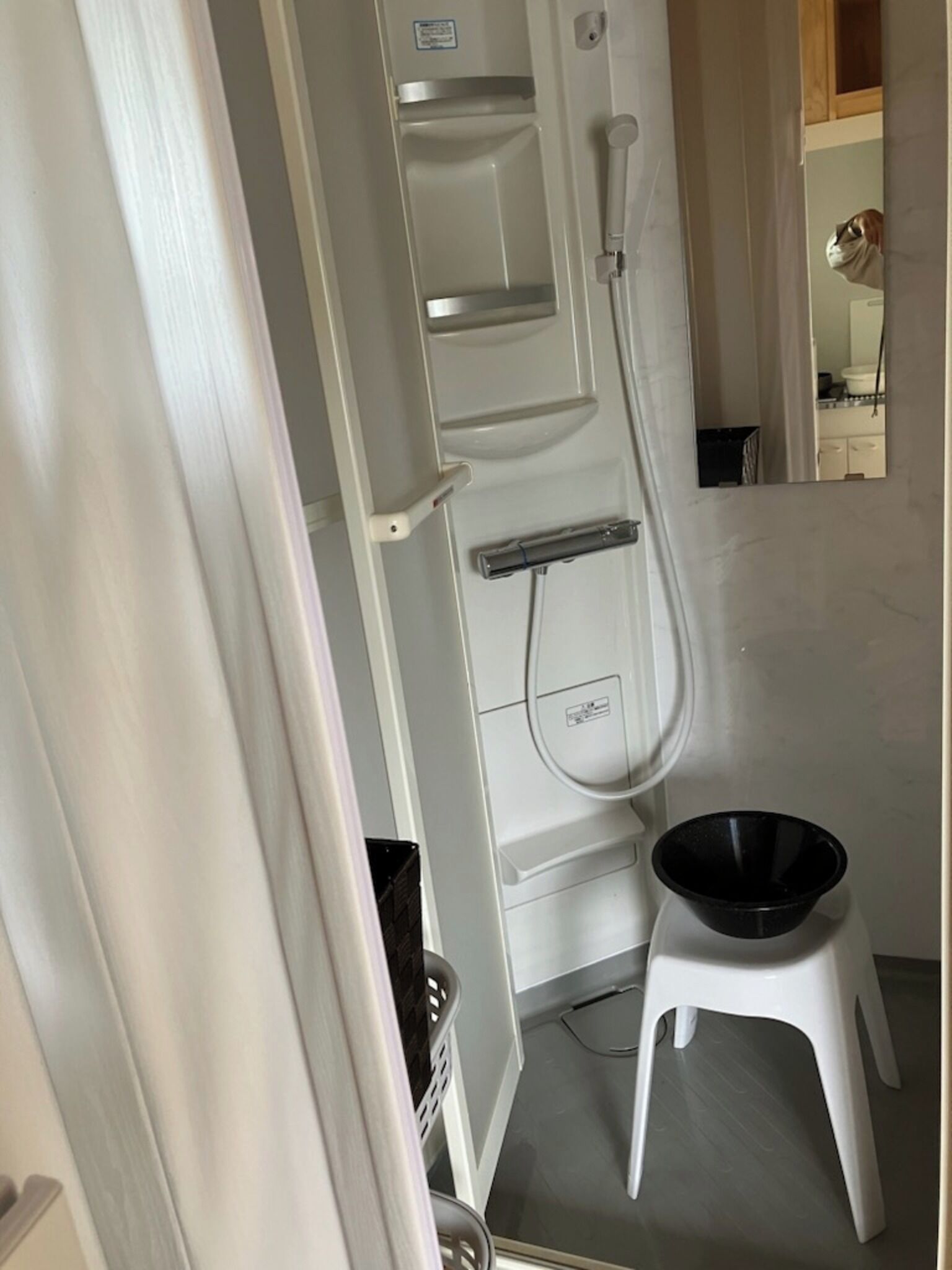Hair dryer, towels