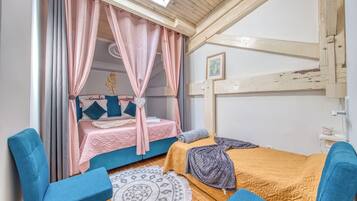 1 slaapkamer, een strijkplank/strijkijzer, gratis wifi, beddengoed