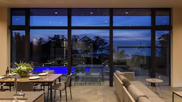 Luxury Villa | Living area | Flat-screen TV, heated floors