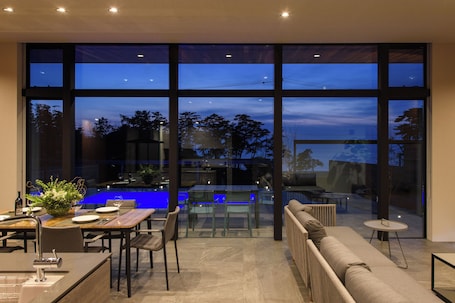 Luxury Villa | Living area | Flat-screen TV, heated floors