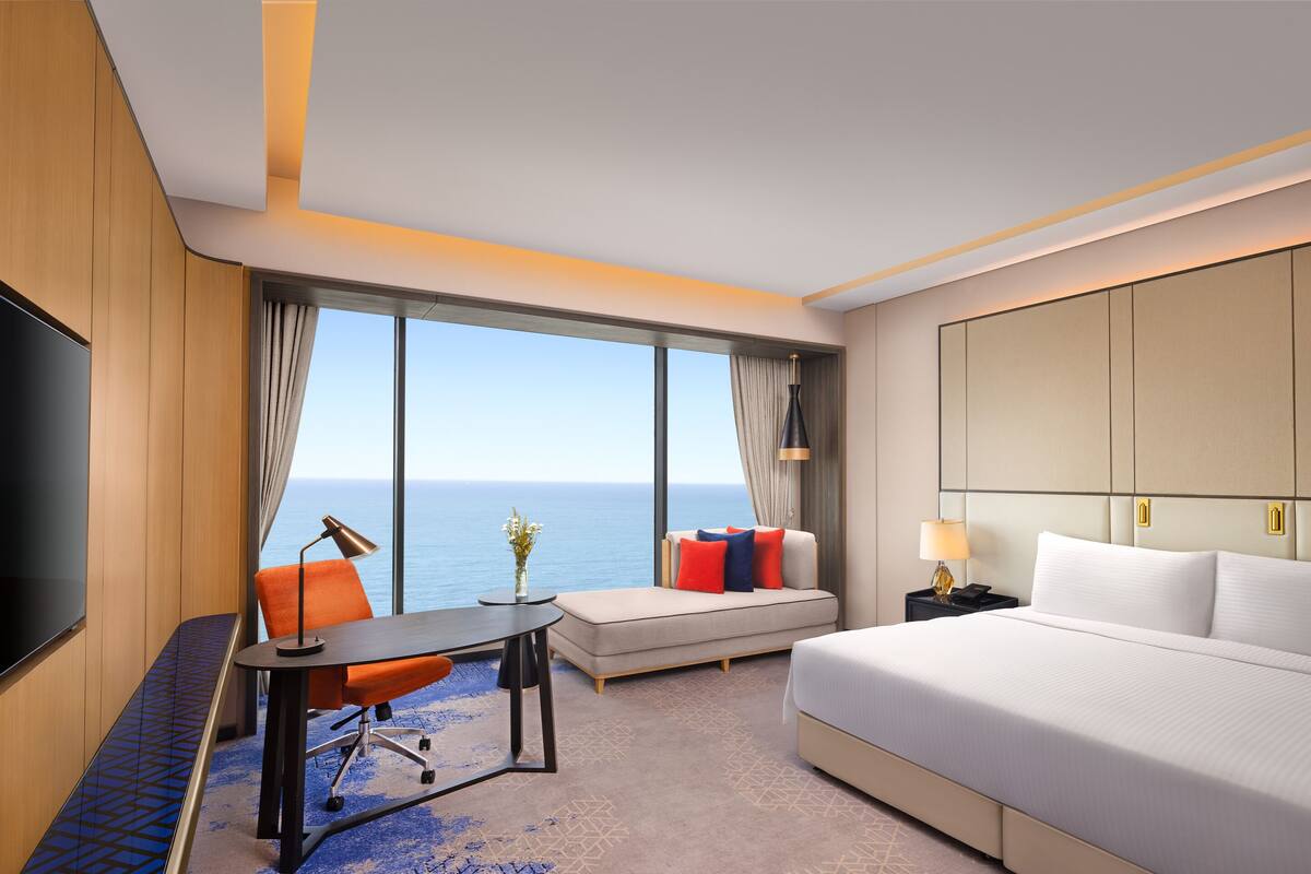 Deluxe Room, 1 Katil Raja (King), Ocean View | Pemandangan pantai/laut