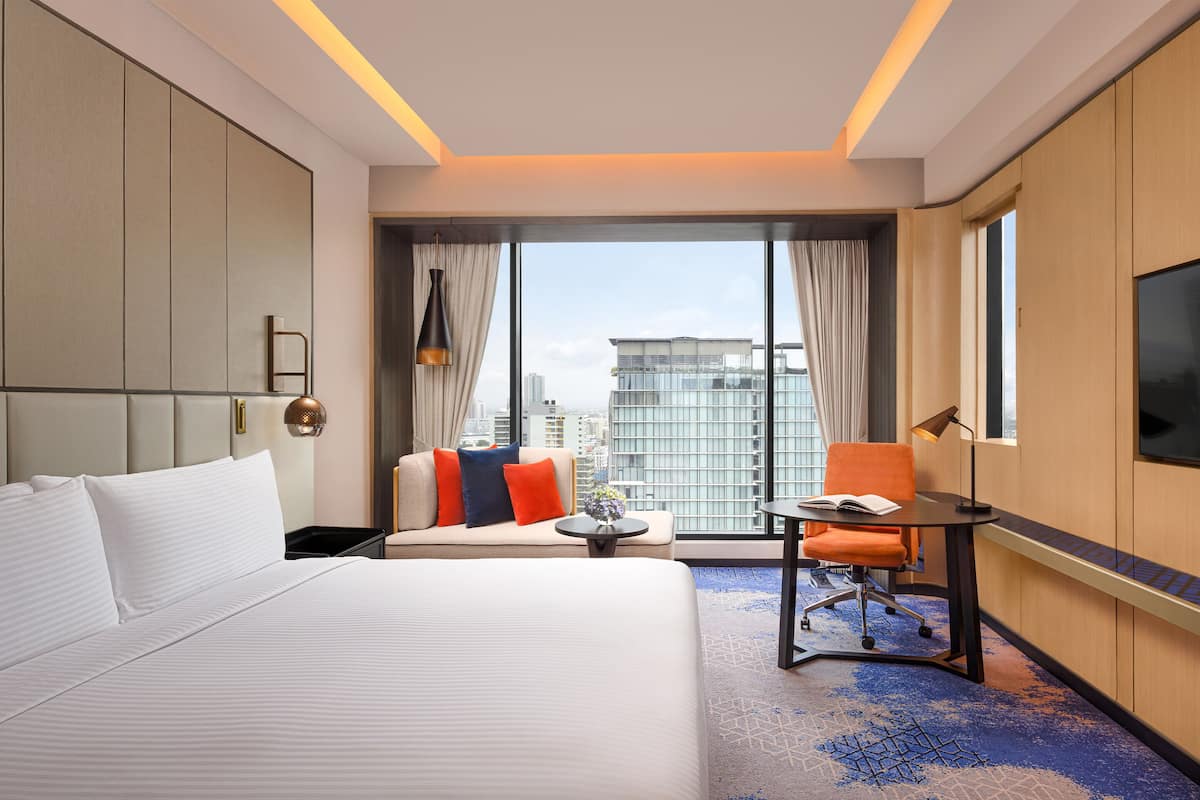 Chambre Supérieure, 1 très grand lit, vue ville