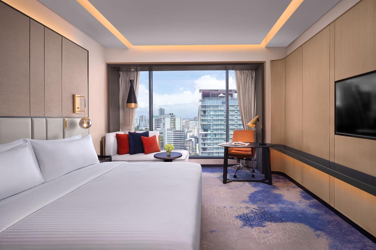Ropa de cama de alta calidad y minibar