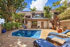 Pool - Poipu Makai Villas C1 – Oceanfront, A/C, PBAC Included (Koloa)