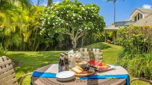 Outdoor dining - Manualoha 303 – Ground Floor + PBAC Access (Koloa)