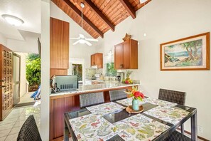 Dining - Poipu Crater 24 - Stay in the Crater, A/C in the Bedrooms (Koloa)
