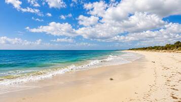 Beach nearby, white sand
