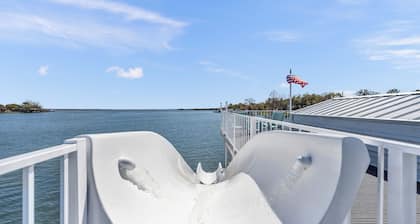 Book 3 get 1 night FREE SlideAway Cove: Waterfront Retreat w/ Slide!