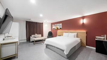 1 habitación, camas Select Comfort y escritorio