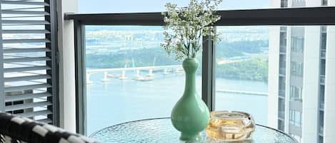 Apartamento luxo | Área de estar | TV