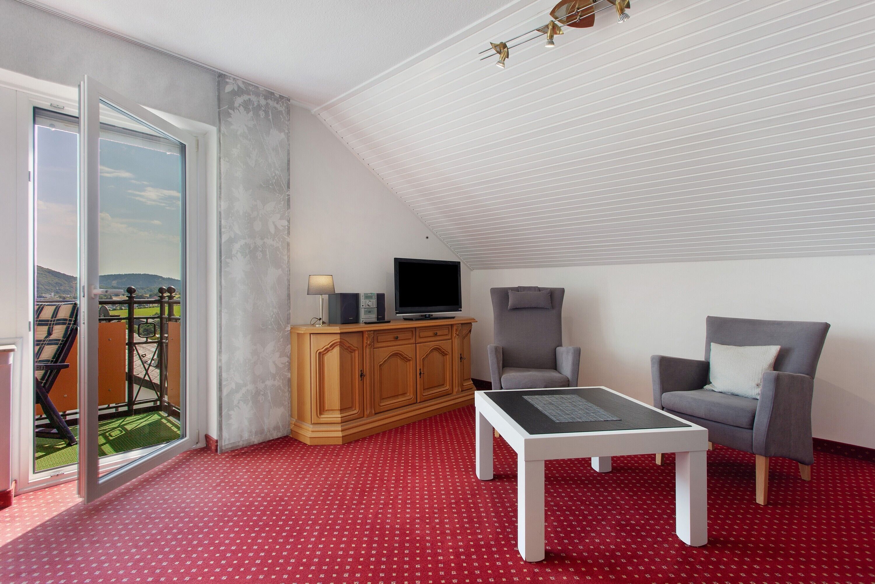 Fernseher, Tischtennisplatte