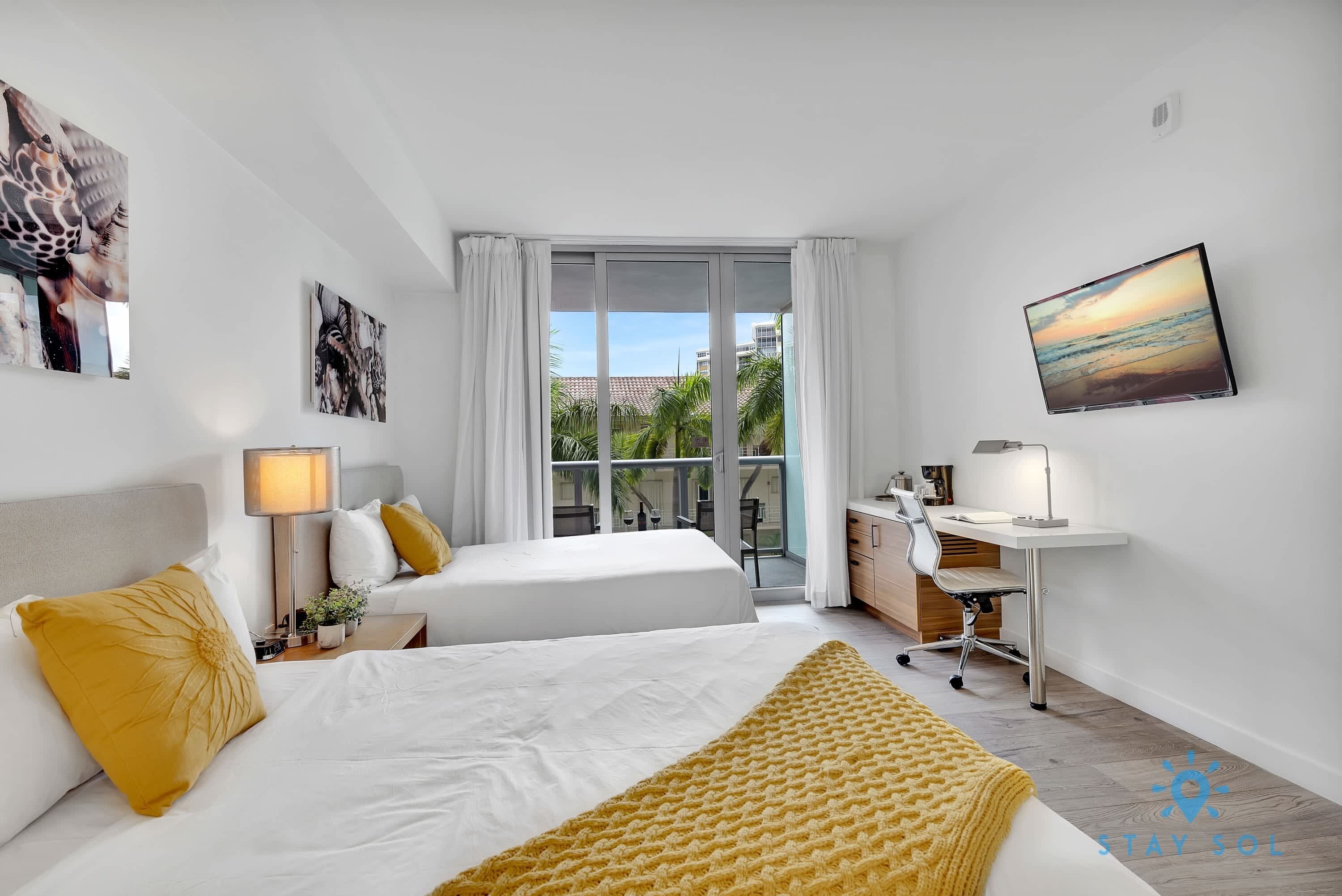 Desk, iron/ironing board, travel cot, WiFi