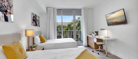 Desk, iron/ironing board, travel cot, WiFi
